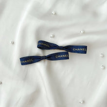 Load image into Gallery viewer, Denim Blue Baby Chanel Mini Bow
