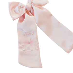 A Pearl Teddy Blush Bow