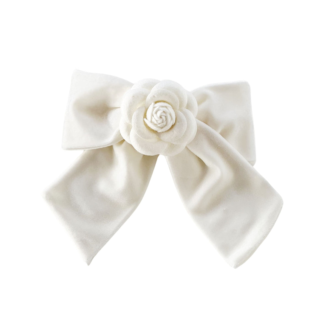 Off- white Camellia Bow {RTS}