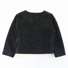 Load image into Gallery viewer, Size 4 Coco Black Tweed Jacket  RTS
