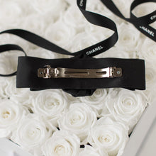 Load image into Gallery viewer, Black Rosette Barrette
