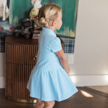 Load image into Gallery viewer, Baby Blue Personalized Polo Dress
