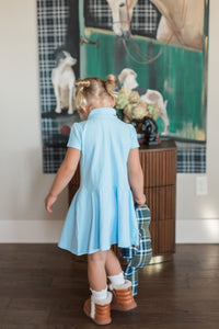 Baby Blue Personalized Polo Dress