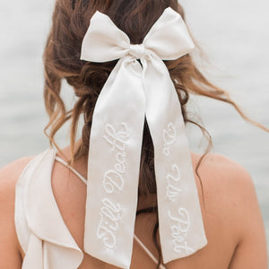 Till Death Do Us Part- Ivory Bridal Bow