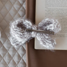 Load image into Gallery viewer, Autumn Latte Knit  Medium Bow
