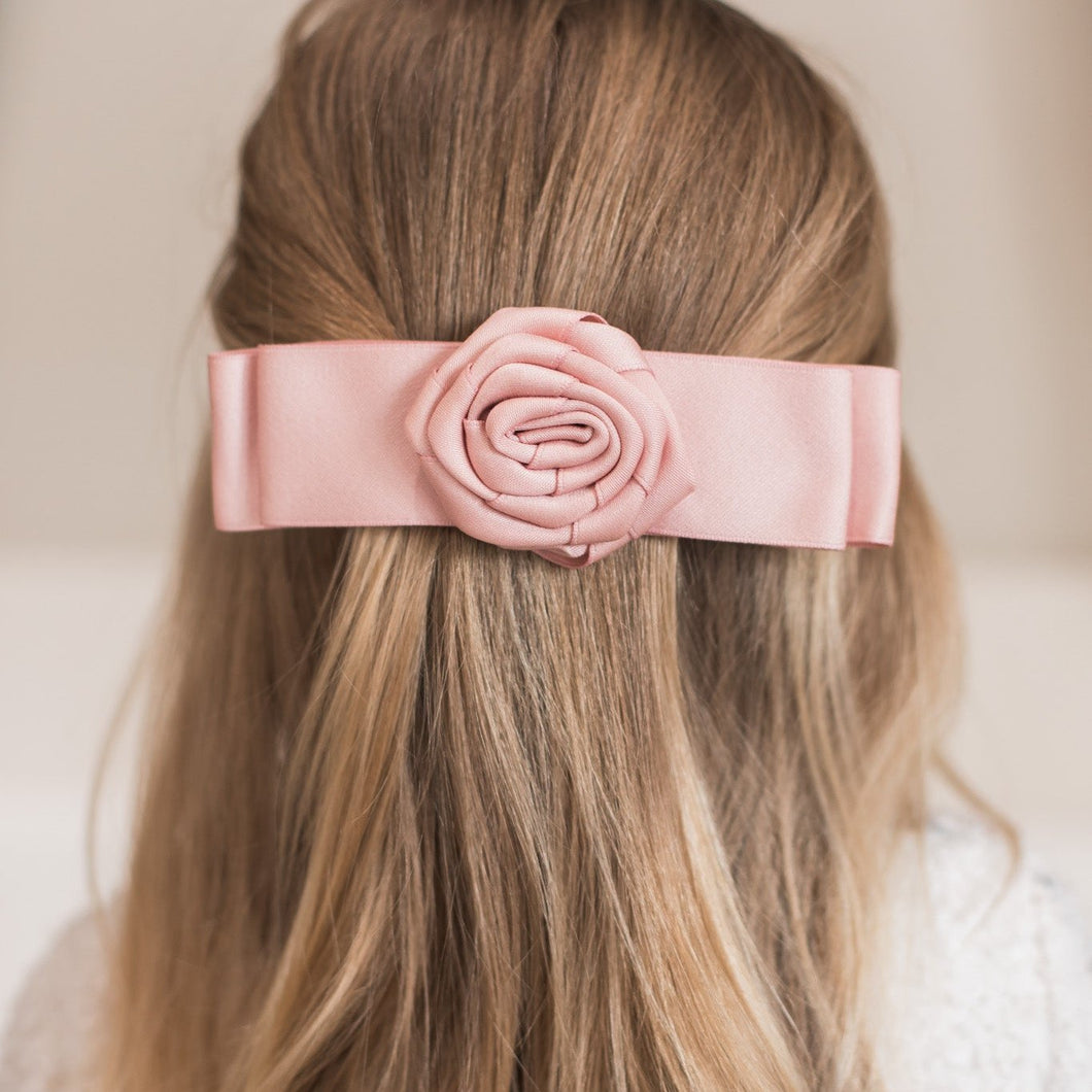 Dusty Rosette Barrette