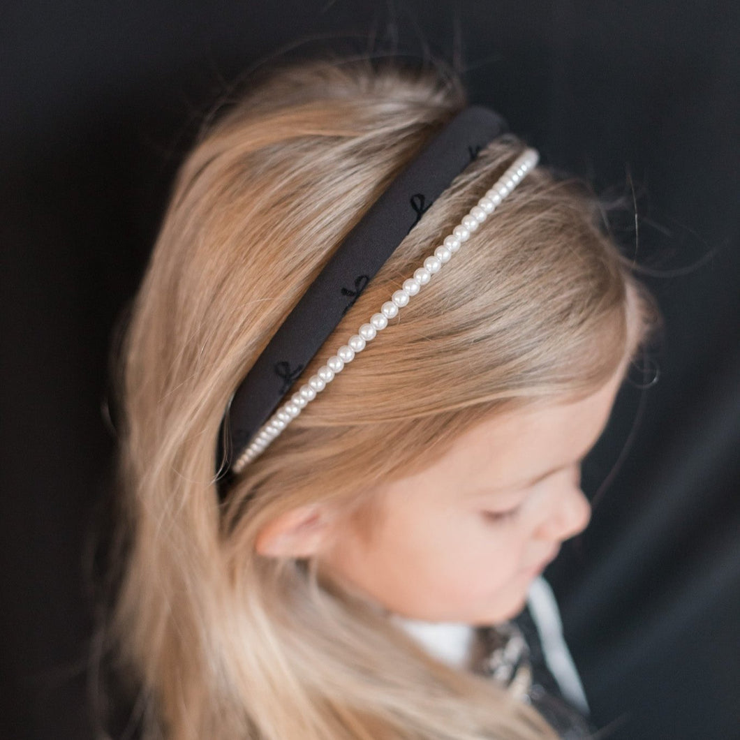 Deanna Double Pearl Headband