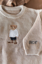 Load image into Gallery viewer, Boy Polo Bear Sweater
