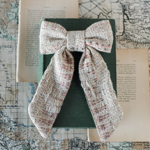 Load image into Gallery viewer, Fall Boucle Tweed Bow
