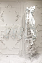 Load image into Gallery viewer, Blue Toile Wall/ Christmas Tree Bow {Life size}
