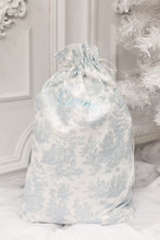 Load image into Gallery viewer, Blue Toile Santa Sack
