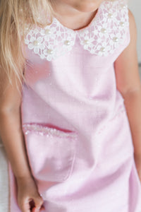 Pink Daisy Tweed Dress