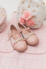 Load image into Gallery viewer, Pink Coco Tweed Flats
