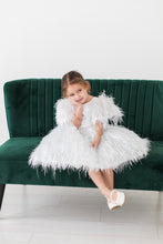 Load image into Gallery viewer, The White Swan Shimmer Dress 3T
