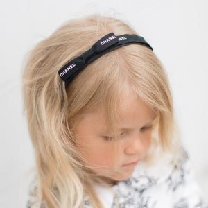 Black Coco Ribbon Headband