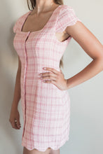 Load image into Gallery viewer, Pink Scalloped Tweed Mama Dress {RTS}
