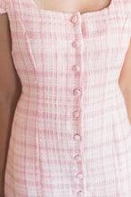 Load image into Gallery viewer, Pink Scalloped Tweed Mama Dress {RTS}
