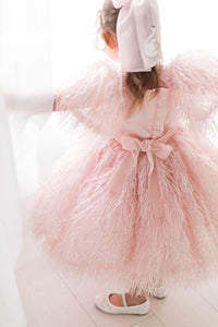 Pink Chiffon Swan Bow