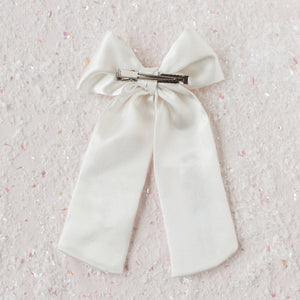 Ivory Pearls & Crystals Nutcracker Bow