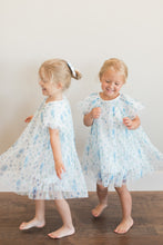 Load image into Gallery viewer, Blue Rosette Pleated Dress {RTS}
