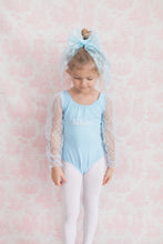 Load image into Gallery viewer, Shimmer and Lace Baby Blue Bow {Limited Few}
