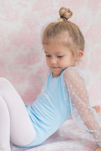 Ballerina Blue Pearl Leotard