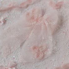 Load image into Gallery viewer, Rosette Blush Lace Bow {Limited Few}
