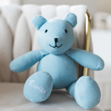 Load image into Gallery viewer, Denim Personalized Teddy Bear
