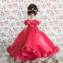 Load image into Gallery viewer, Red Bespoke Rosette Doll (One of a Kind)
