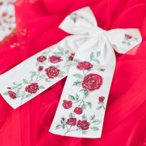 Rosette Hand Painted Bow {By Natalia P.}