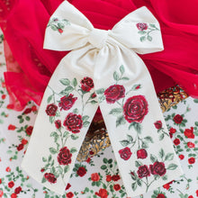 Load image into Gallery viewer, Rosette Hand Painted Bow {By Natalia P.}
