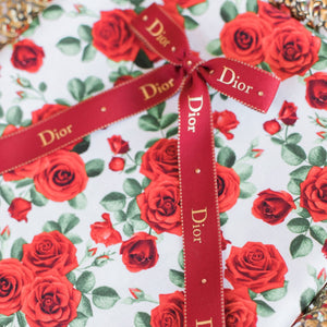 Red Crystal Long Dior Bow