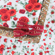 Load image into Gallery viewer, Mini Crystal Red Dior Bows
