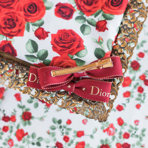 Mini Crystal Red Dior Bows