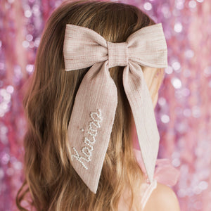 Mauve Pearl Sailor Bow