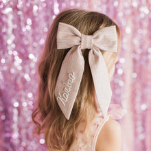 Load image into Gallery viewer, Mauve Pearl Sailor Bow
