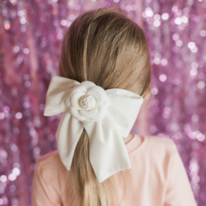 Off- white Camellia Bow {RTS}