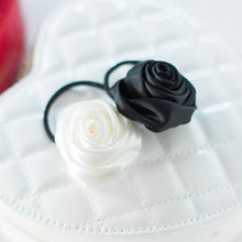 Load image into Gallery viewer, Classy Satin Rose Hair Tie Set
