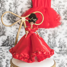 Load image into Gallery viewer, Red Bespoke Rosette Doll (One of a Kind)
