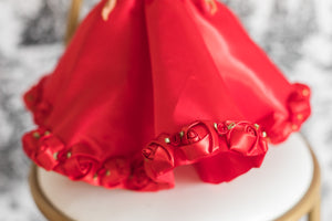 Red Bespoke Rosette Doll (One of a Kind)