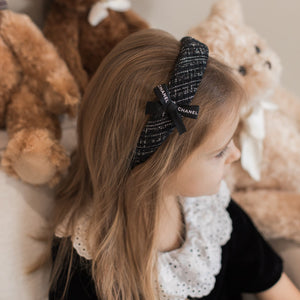 Coco Black Tweed Headband