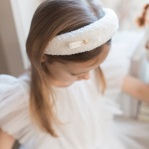 White Teddy Dior Headband