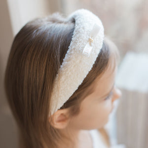 White Teddy Dior Headband