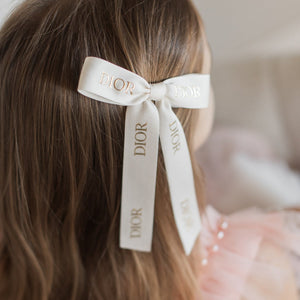 J'adore Off-white Medium Bow