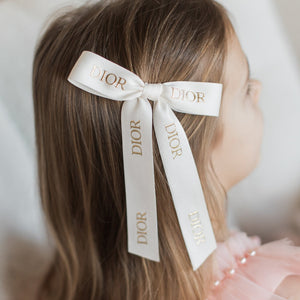 J'adore Off-white Medium Bow