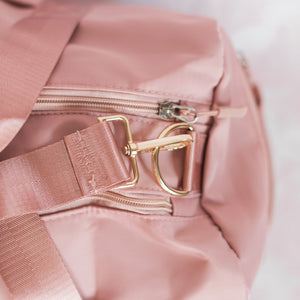 Rose Pink Pearl Duffel Bag