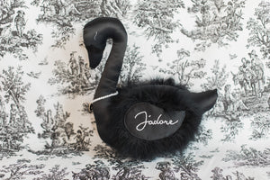 Black Personalized Ballerina Swan