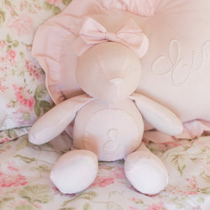 Pink Pearl Initial Teddy Bear