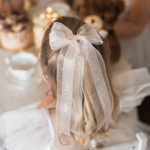 Blush Organza Dior Bow {RTS}