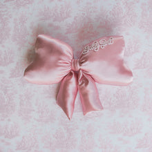 Load image into Gallery viewer, Dusty Rose Bow Pillow
